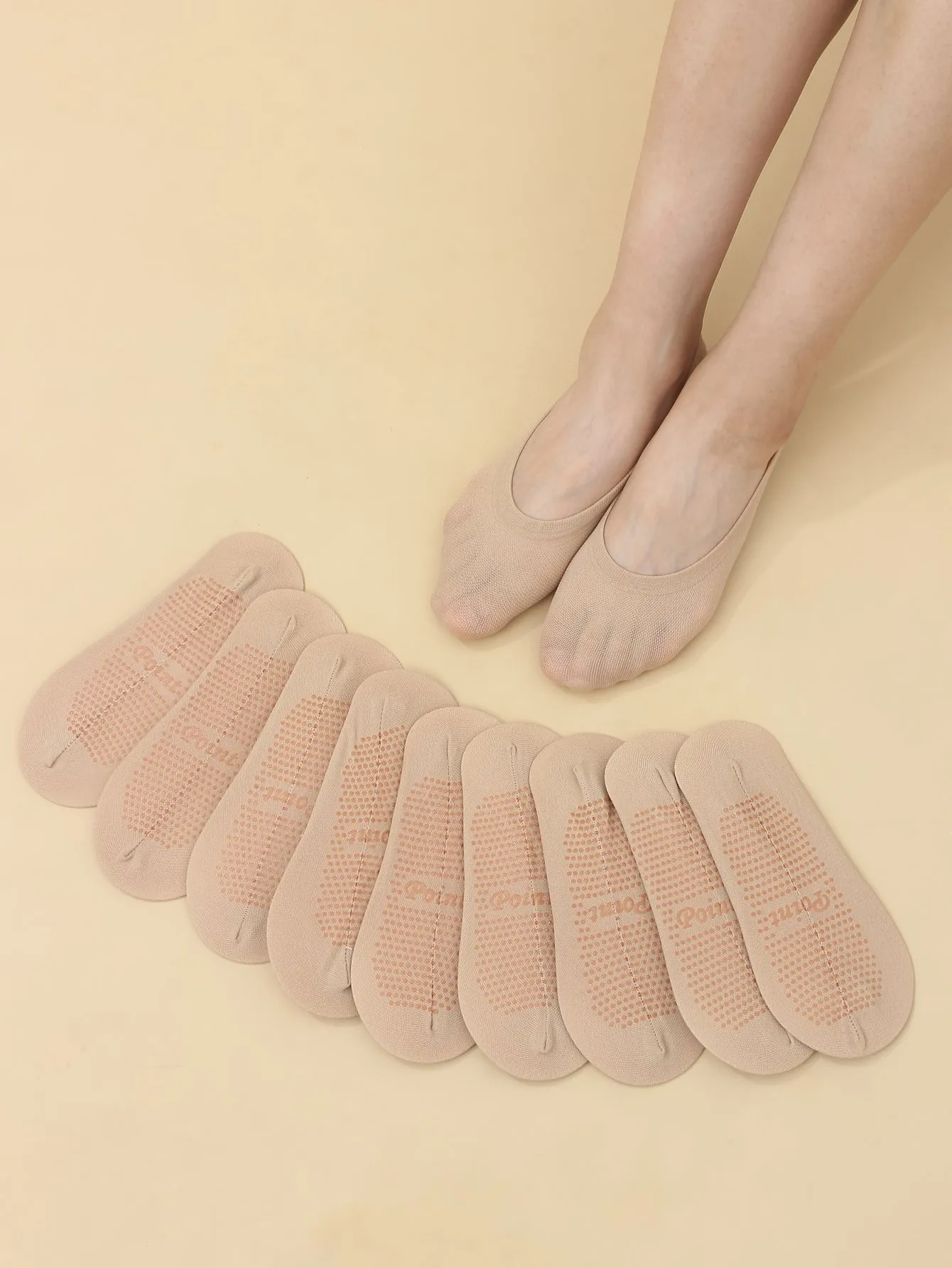 10pairs Plain Invisible Socks