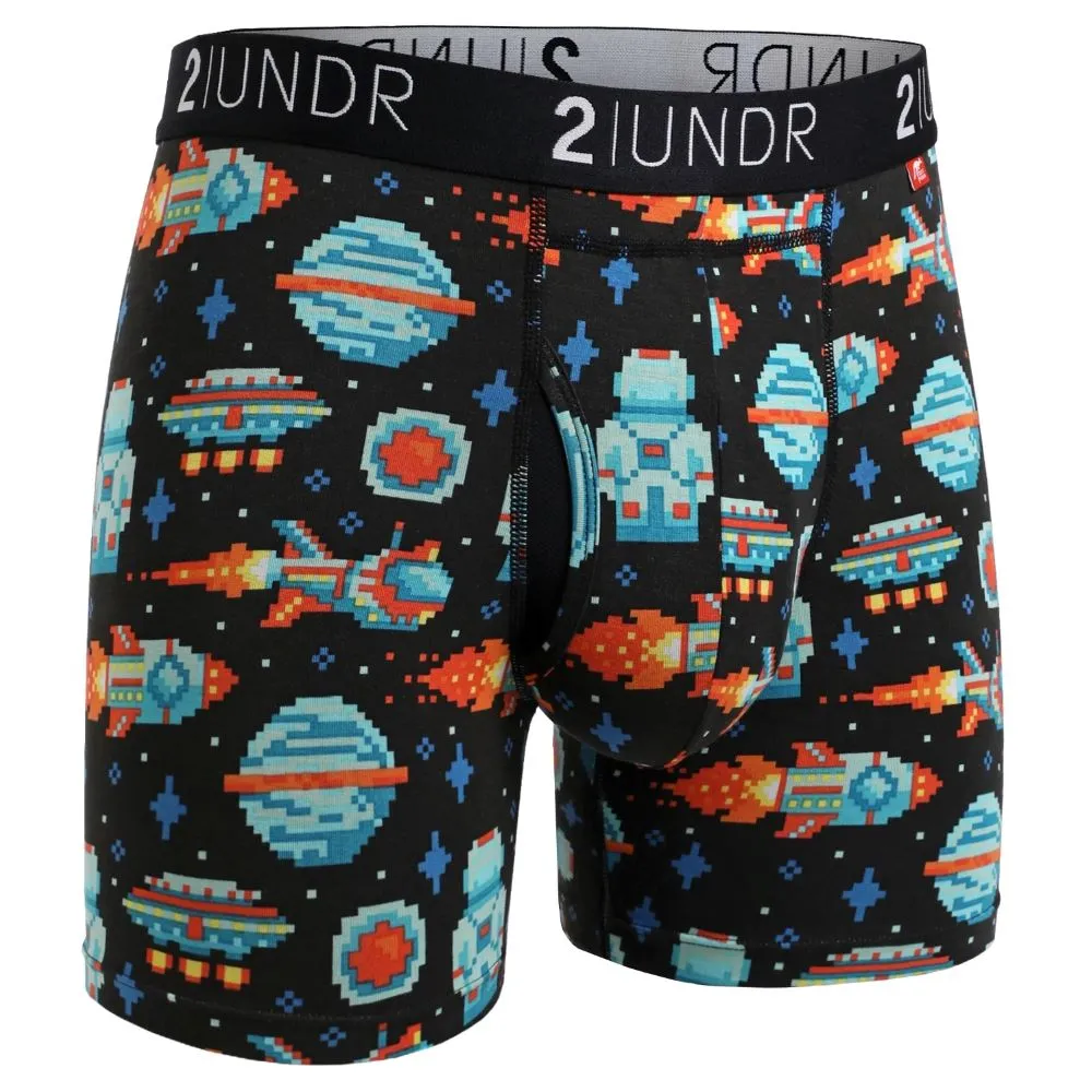 '2UNDR' Men's Swing Shift 6 Boxer Brief - Galactica