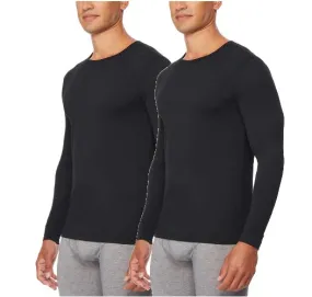 32 Degrees Heat Men's Long Sleeve Crew Neck Tee, 2-Pack