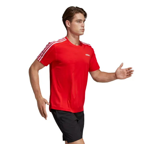 5 x Adidas Mens D2d 3-Stripes Training Active Tee T-Shirt