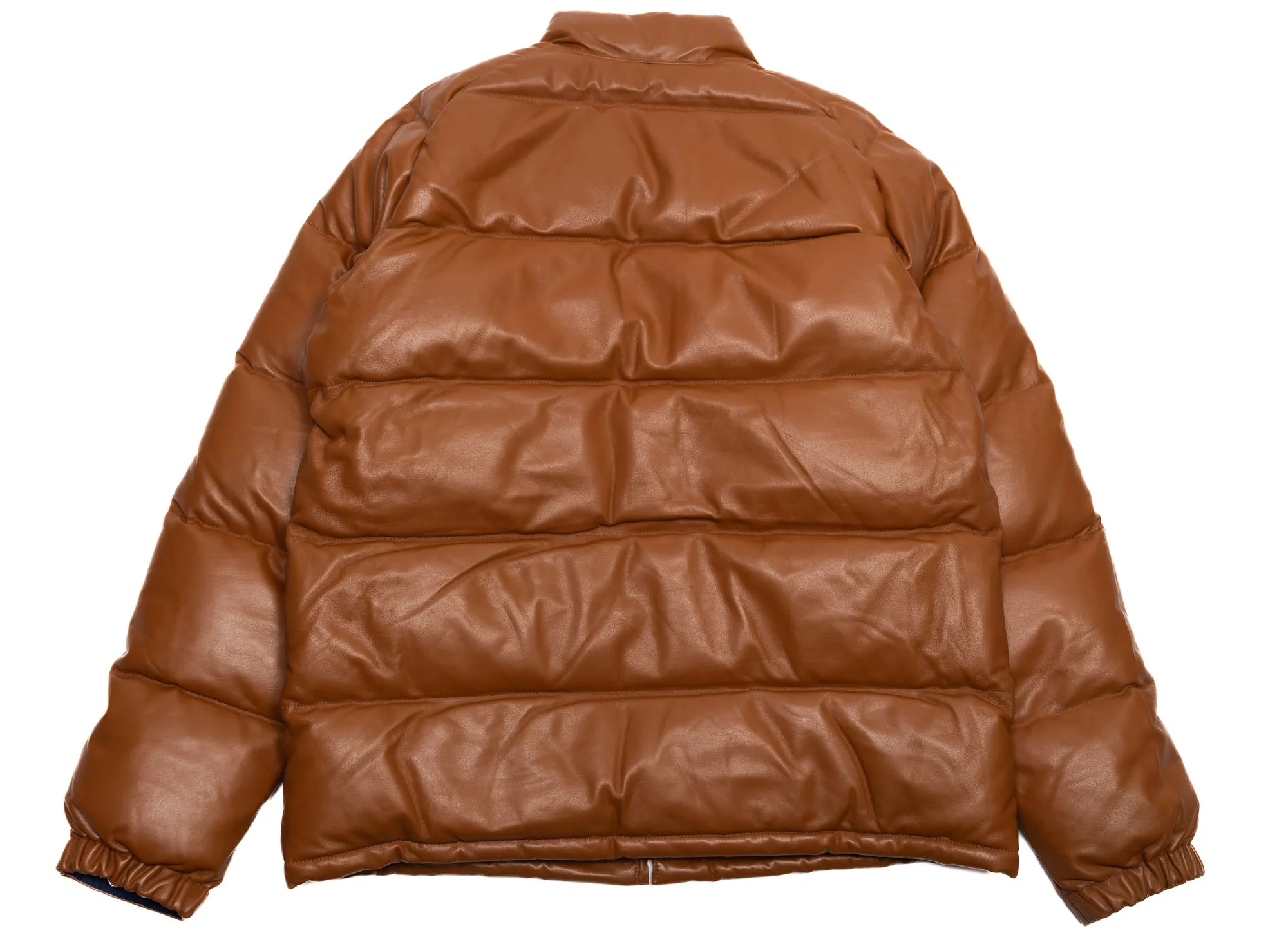 A Bathing Ape Leather Classic Down Jacket