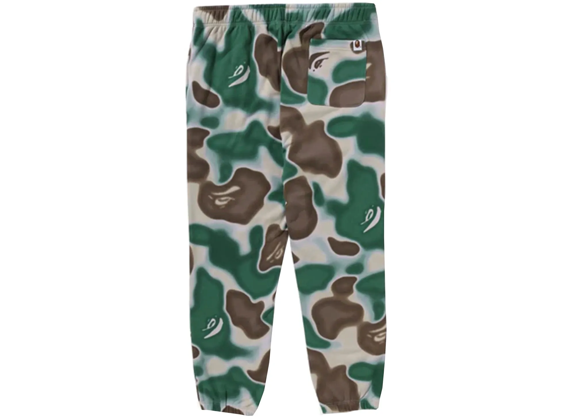 A Bathing Ape Liquid Camo Bape Sta Sweatpants in Olive xld