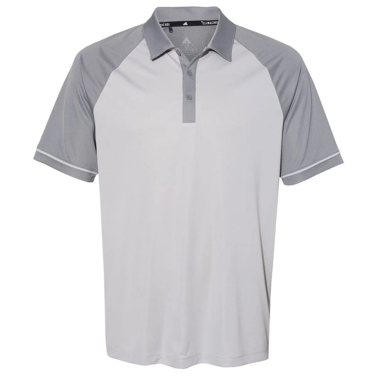 adidas Golf Men's Grey Two/Grey Three Climacool Jacquard Raglan Polo