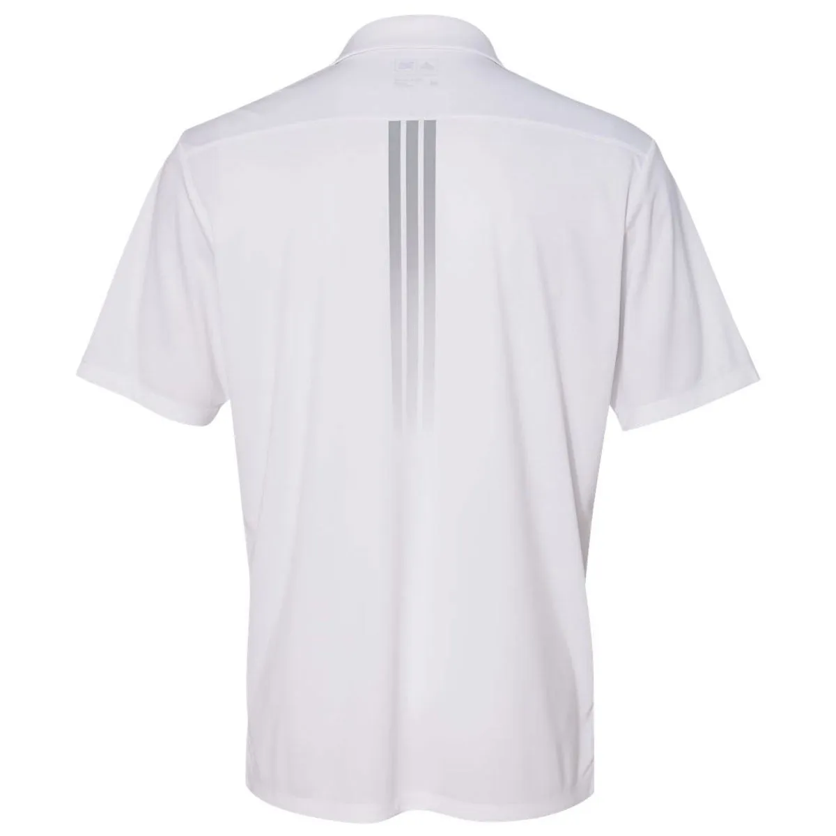 adidas Golf Men's White Gradient 3-Stripes Sport Shirt