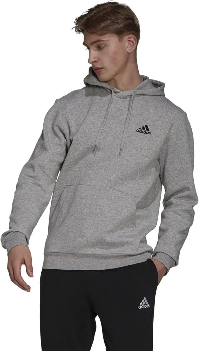 ADIDAS MEN'S FEELCOZY GREY HOODIE