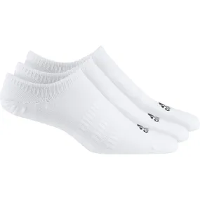 ADIDAS NO-SHOW INVISIBLE WHITE SOCKS (3 PAIRS)