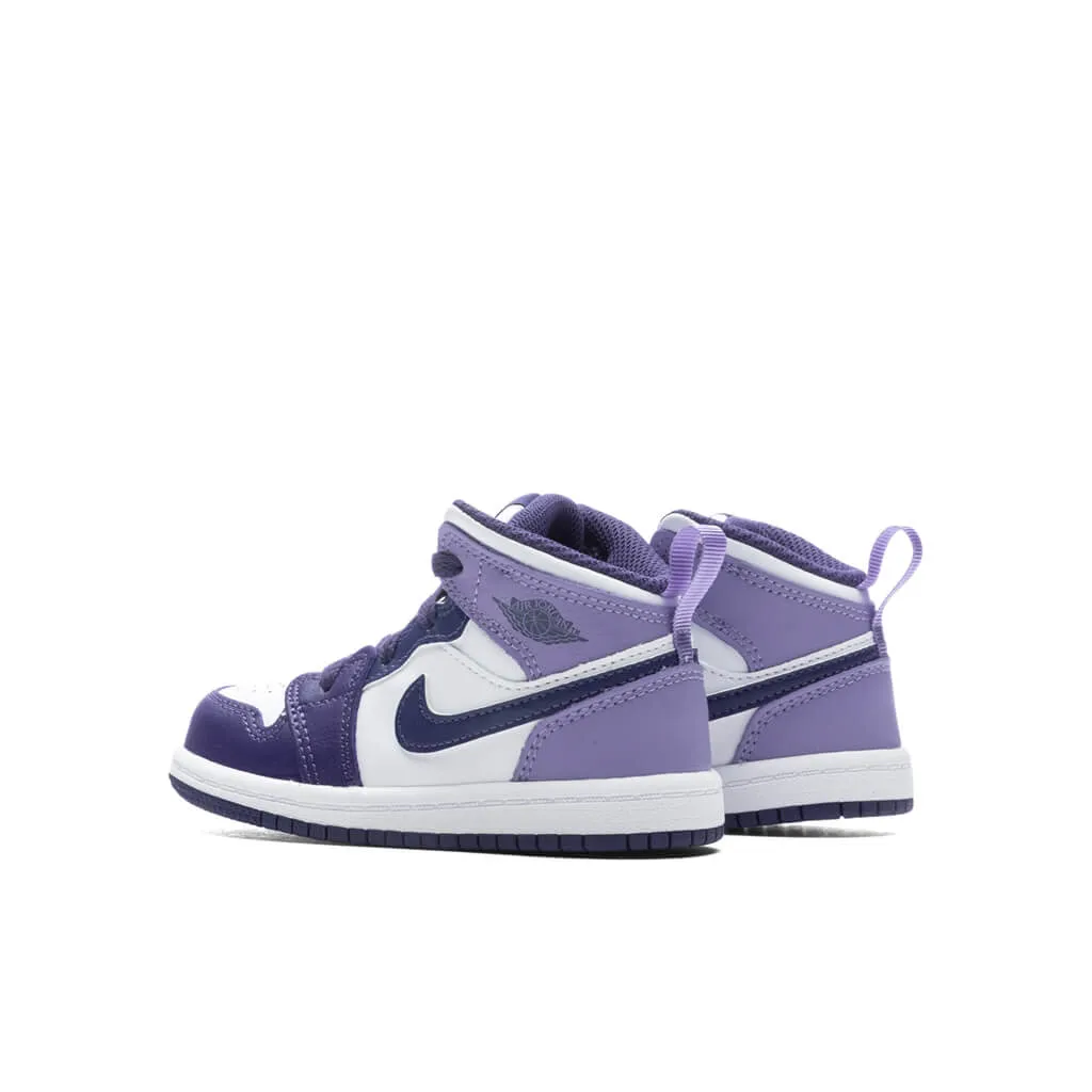 Air Jordan 1 Mid (TD) - Sky J Purple/Sky J Light Purple/White