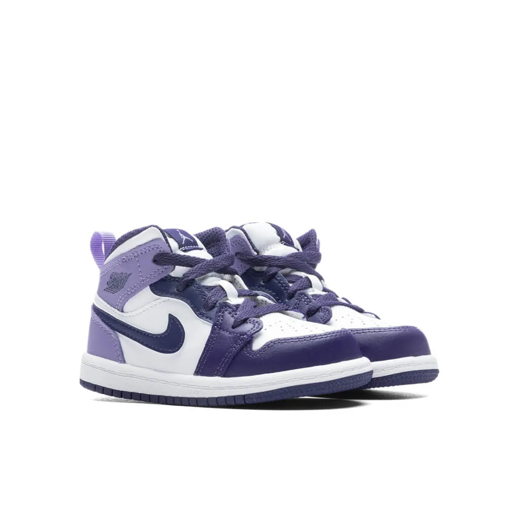 Air Jordan 1 Mid (TD) - Sky J Purple/Sky J Light Purple/White