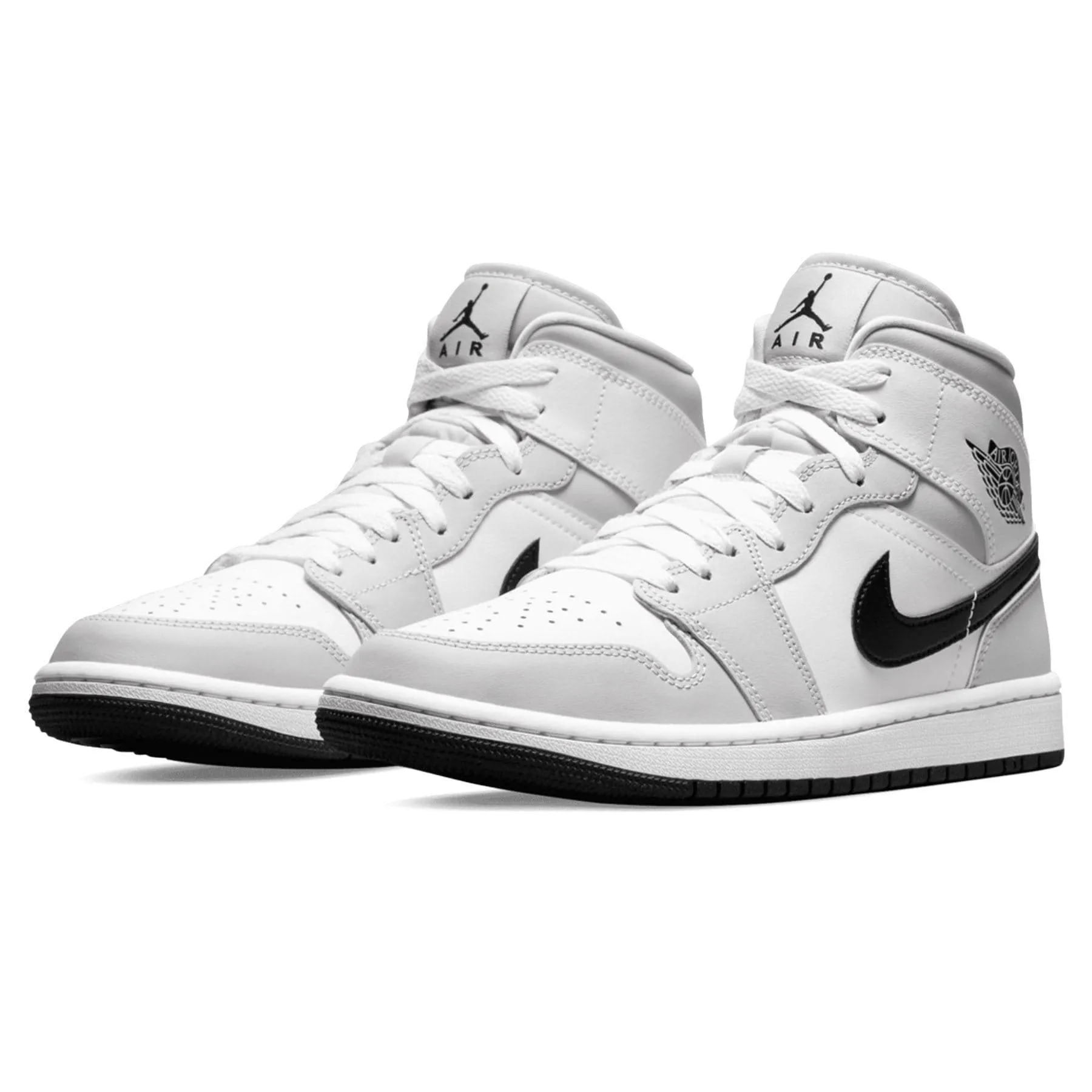 Air Jordan 1 Mid Wmns 'Light Smoke Grey'