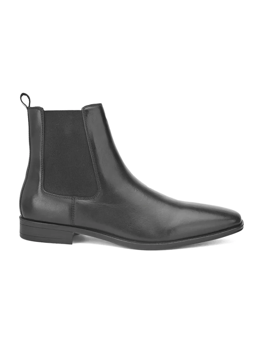 Alberto Torresi Royal Look Black Chelsea Boots For Men