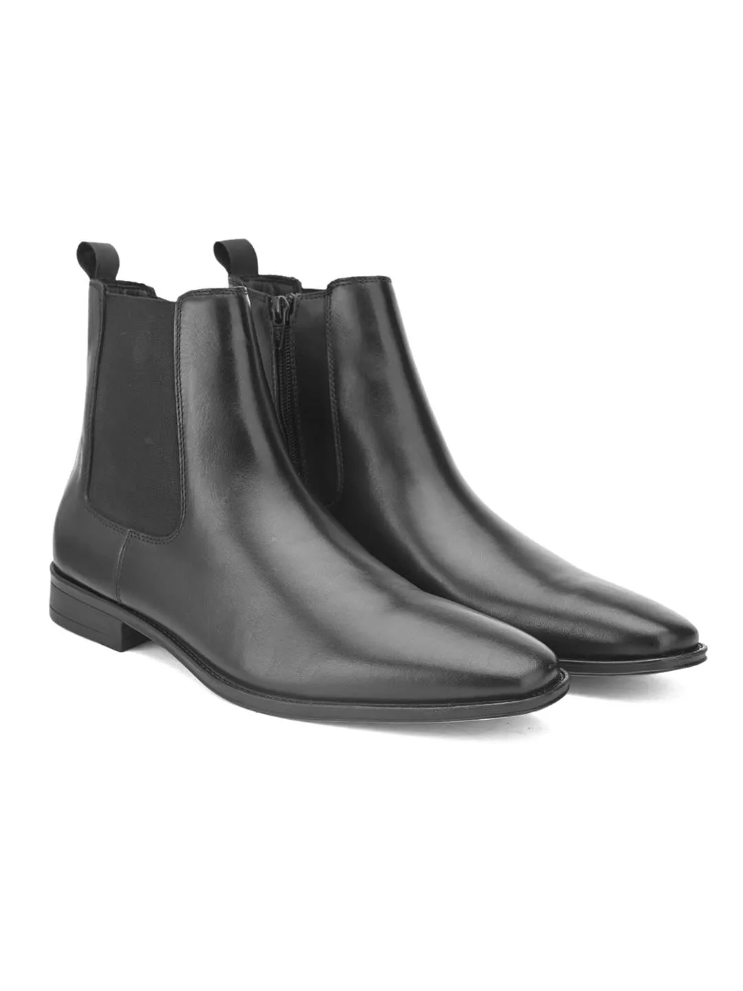 Alberto Torresi Royal Look Black Chelsea Boots For Men