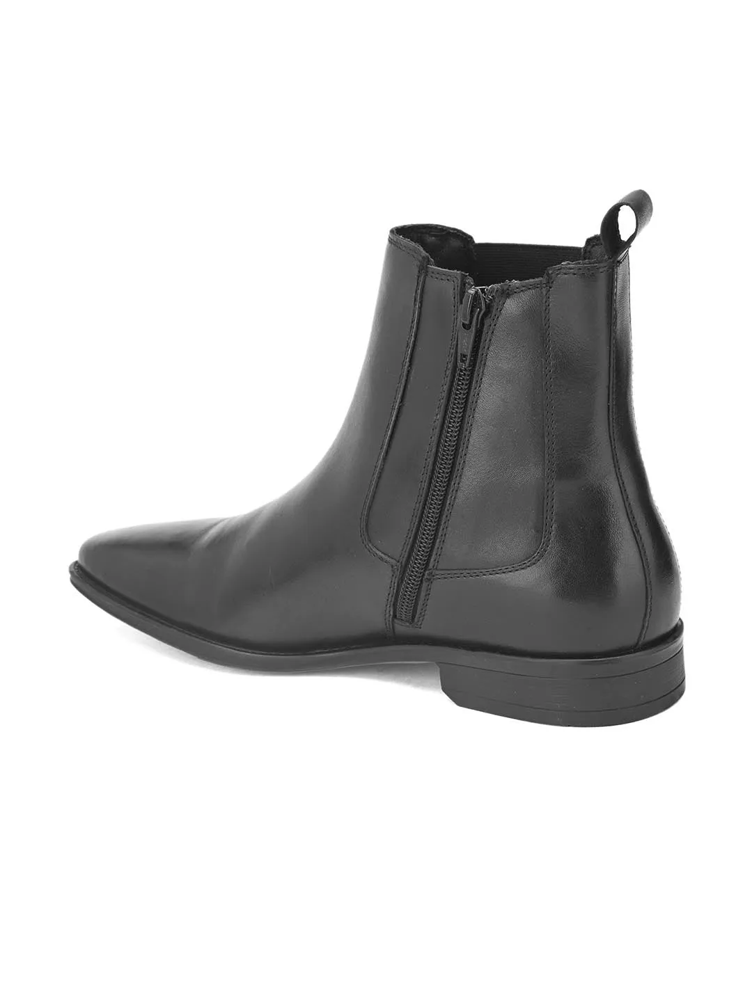 Alberto Torresi Royal Look Black Chelsea Boots For Men