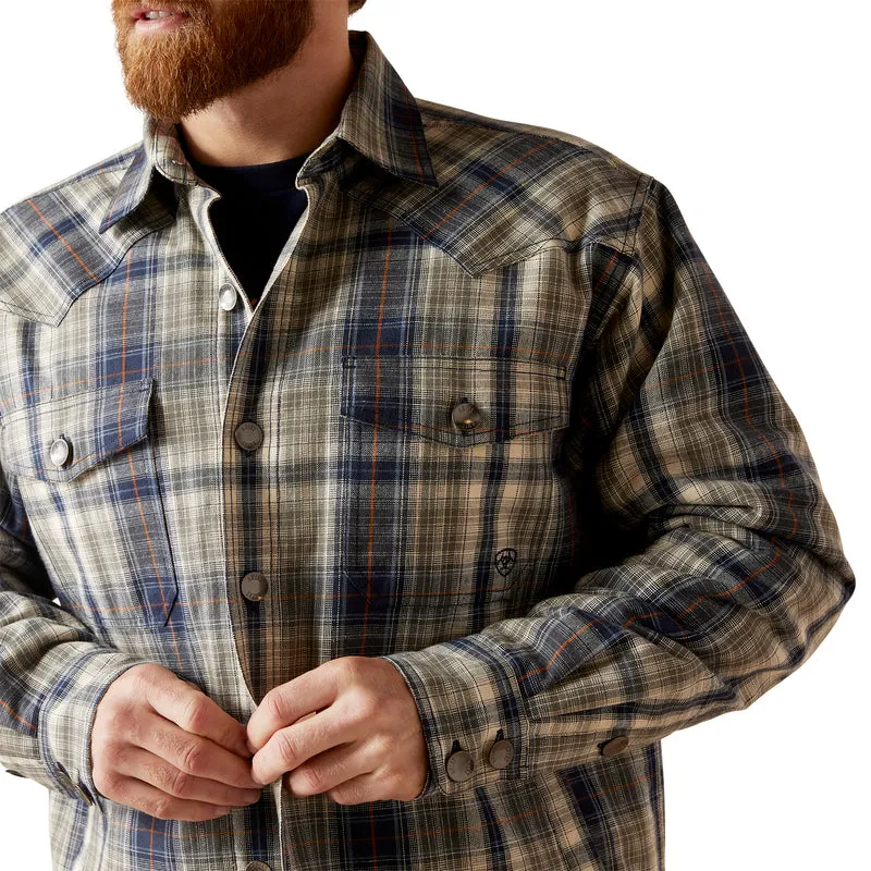 'Ariat' Men's Hoover Shirt Jacket - Iron Heather