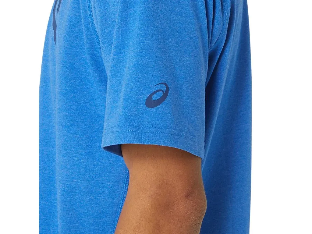 ASICS MEN'S GRAPHIC BLUE TEE