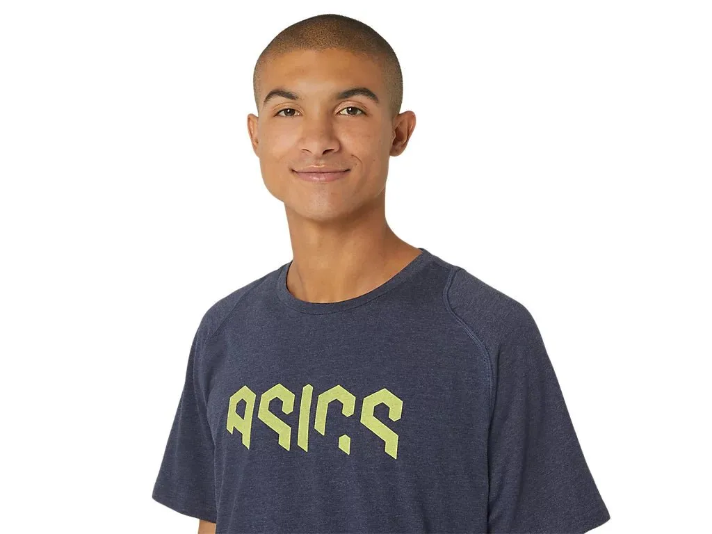 ASICS MEN'S GRAPHIC NAVY TEE