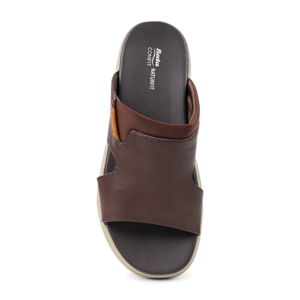 Mens Bata Comfit FABIO Naturfit Stylish Slip-On Sandals for Ultimate Comfort and Support