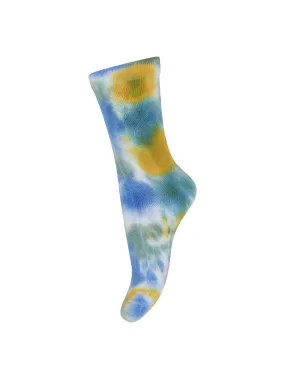 Blue Tie Dye Socks