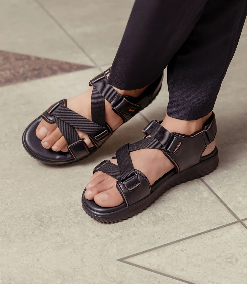 BM4537-BLACK-Men Sandal