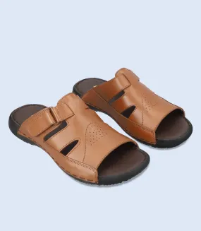 BM5668-BROWN-Men Slipper