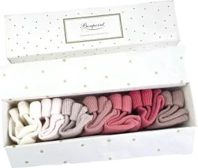 Bonpoint Baby Boxed Gift Set Of 7 Cotton-blend Socks BNIB Newborn