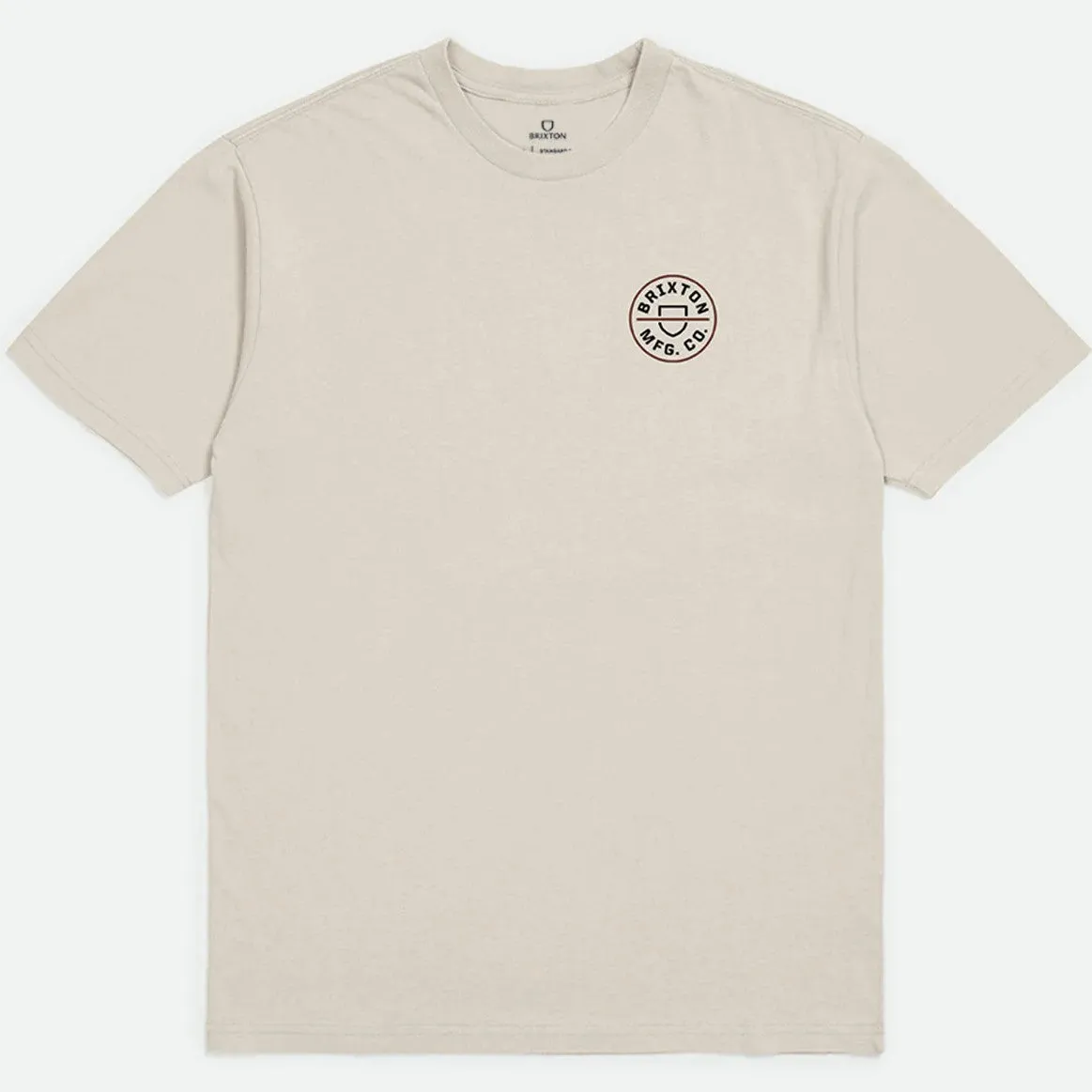 BRIXTON Crest II S/S Standard T-Shirt - Cream