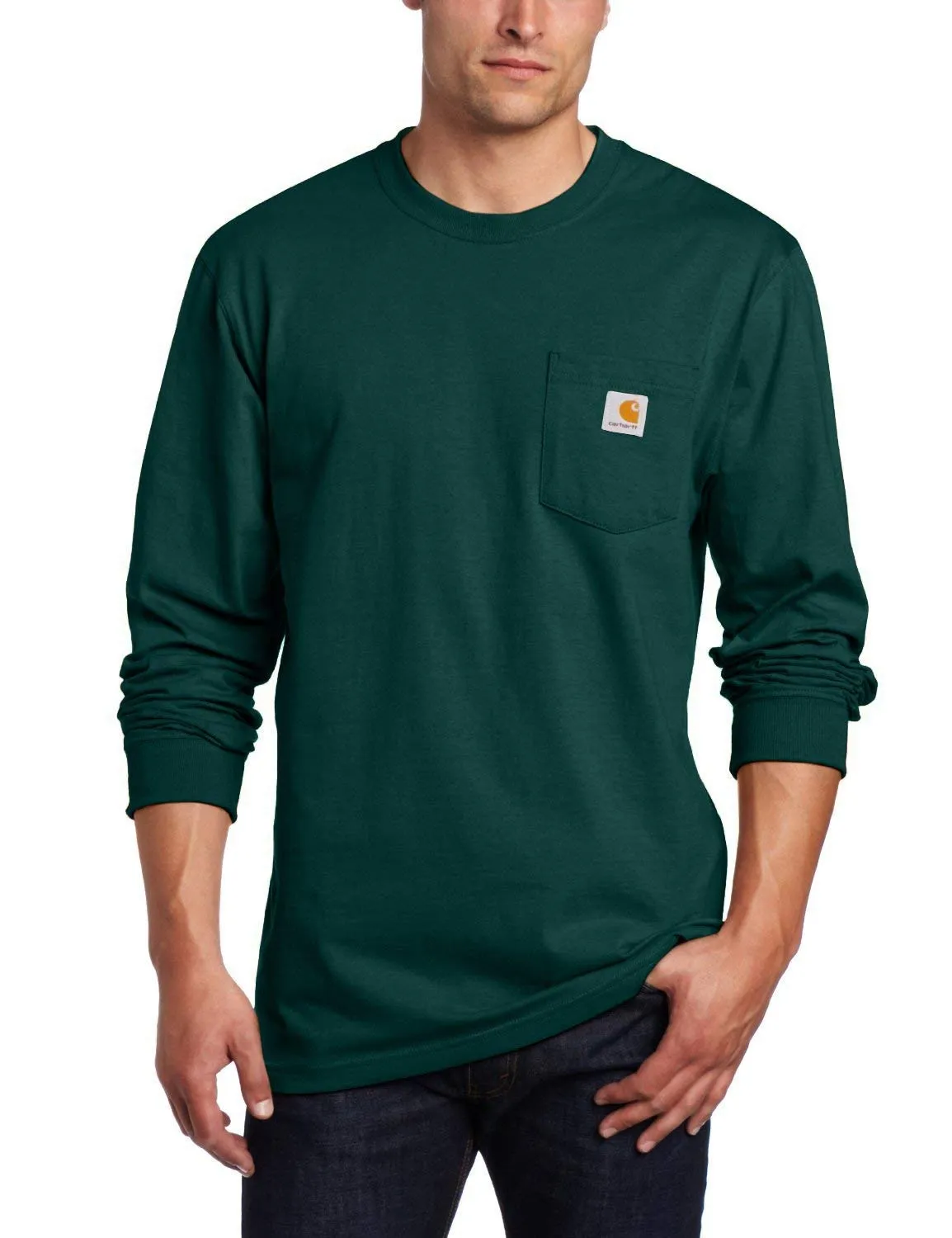 Carhartt Men's Workwear Midweight Jersey Pocket Long-Sleeve T-Shirt