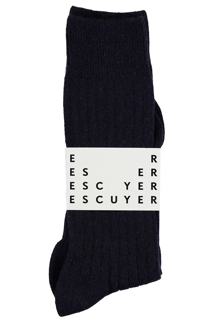 Cashmere Socks - Navy (480)