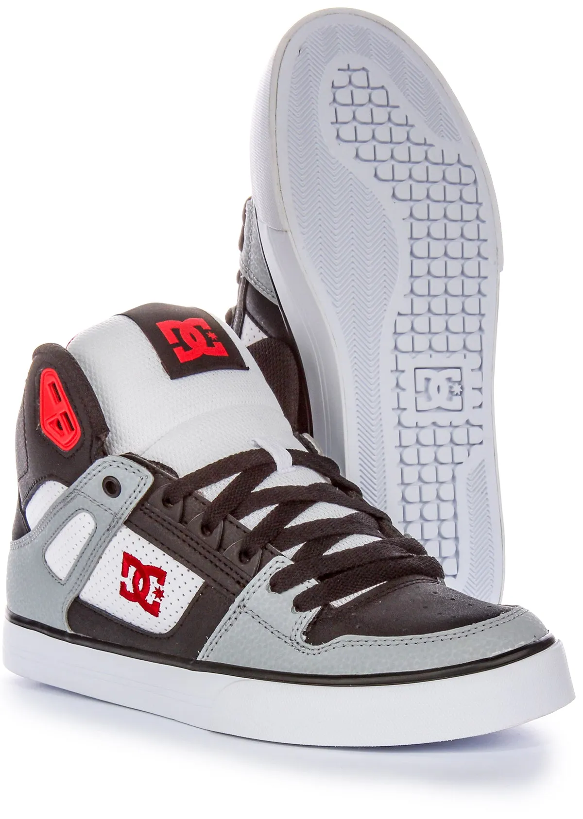 Dc Shoes Pure Hightop WC In Black Grey For Men