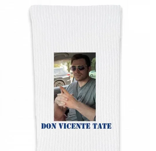 Design Your Own Custom White Crew Socks - Extra Large