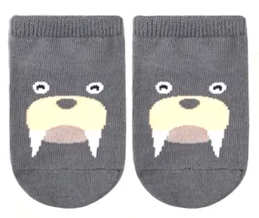 Eva & Elvin Grey Walrus Socks