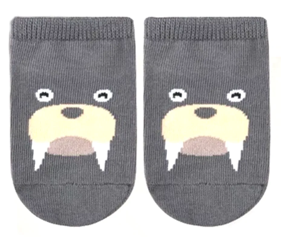 Eva & Elvin Grey Walrus Socks