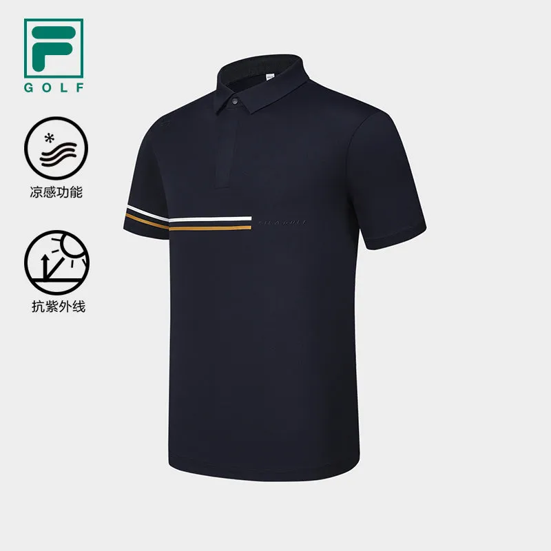 FILA CORE ATHLETICS GOLF Men Short Sleeve Polo (Navy / White)