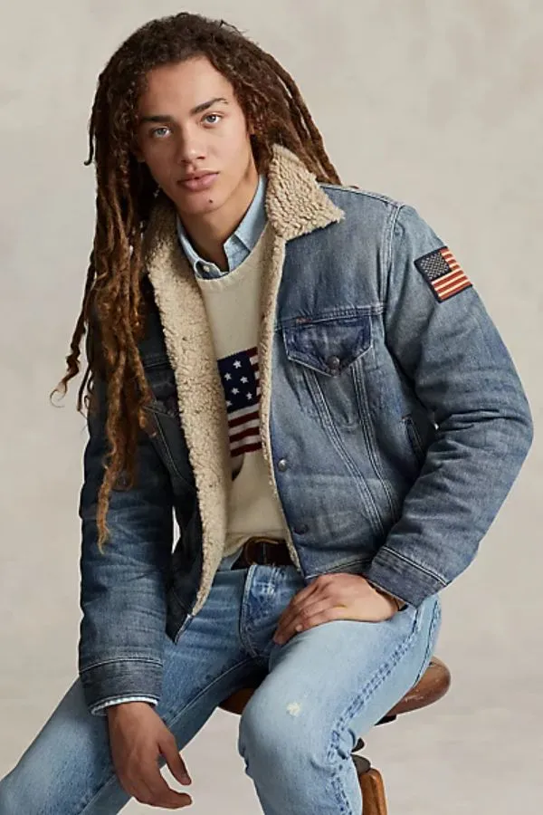 Fleece-Lined Trucker Jacket