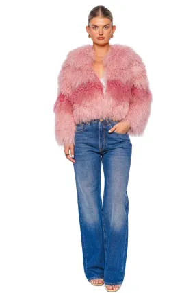 Georgina Pink Fur Jacket