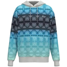 'Hooey' Men's Mesa Pattern Hoody - Blue / Teal