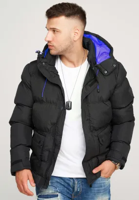 JACKET J18 BLACK-BLUE