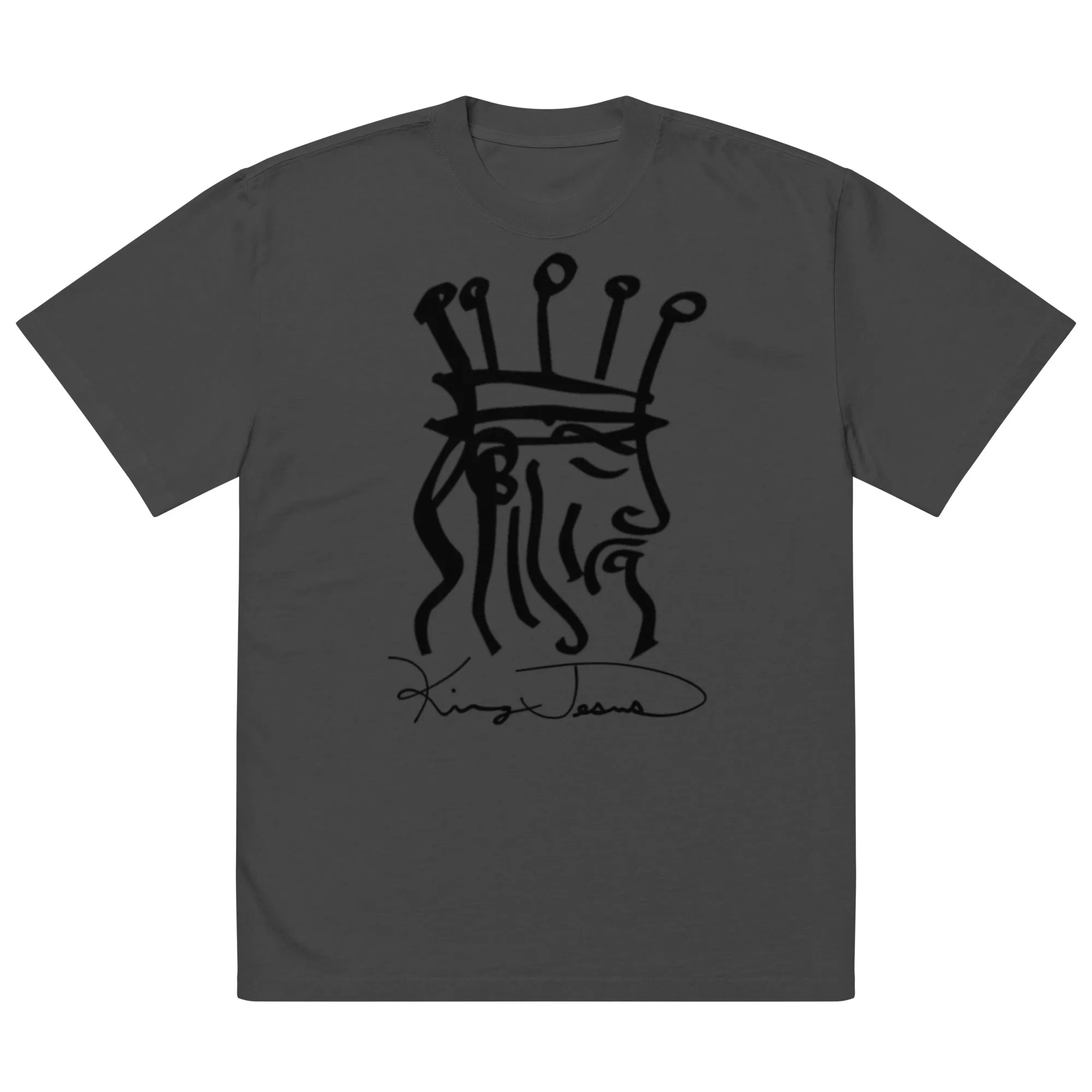 King Jesus Oversized faded t-shirt