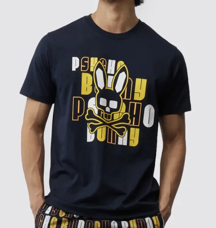 Krome Graphic Tee (Navy/Gold/Multi) /D14