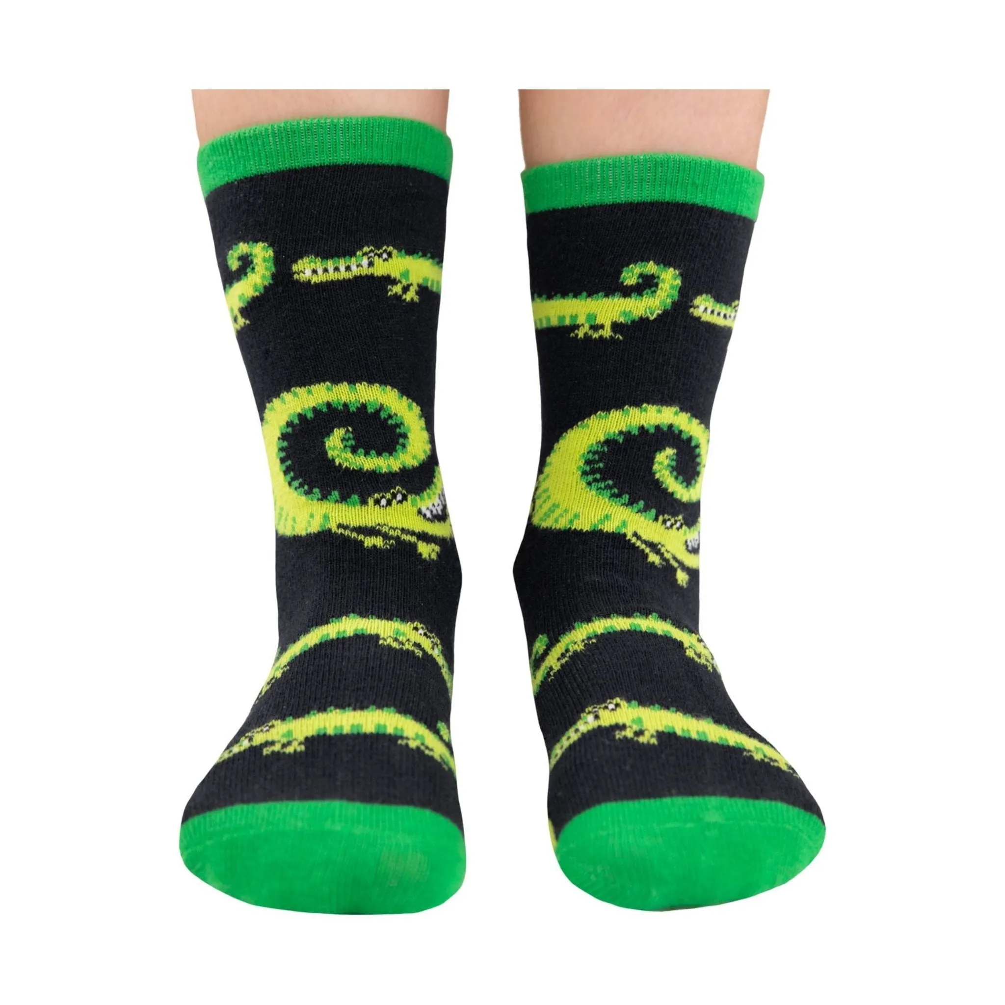 Lazy One Smell You Later Alligator Kids' Sock - Green