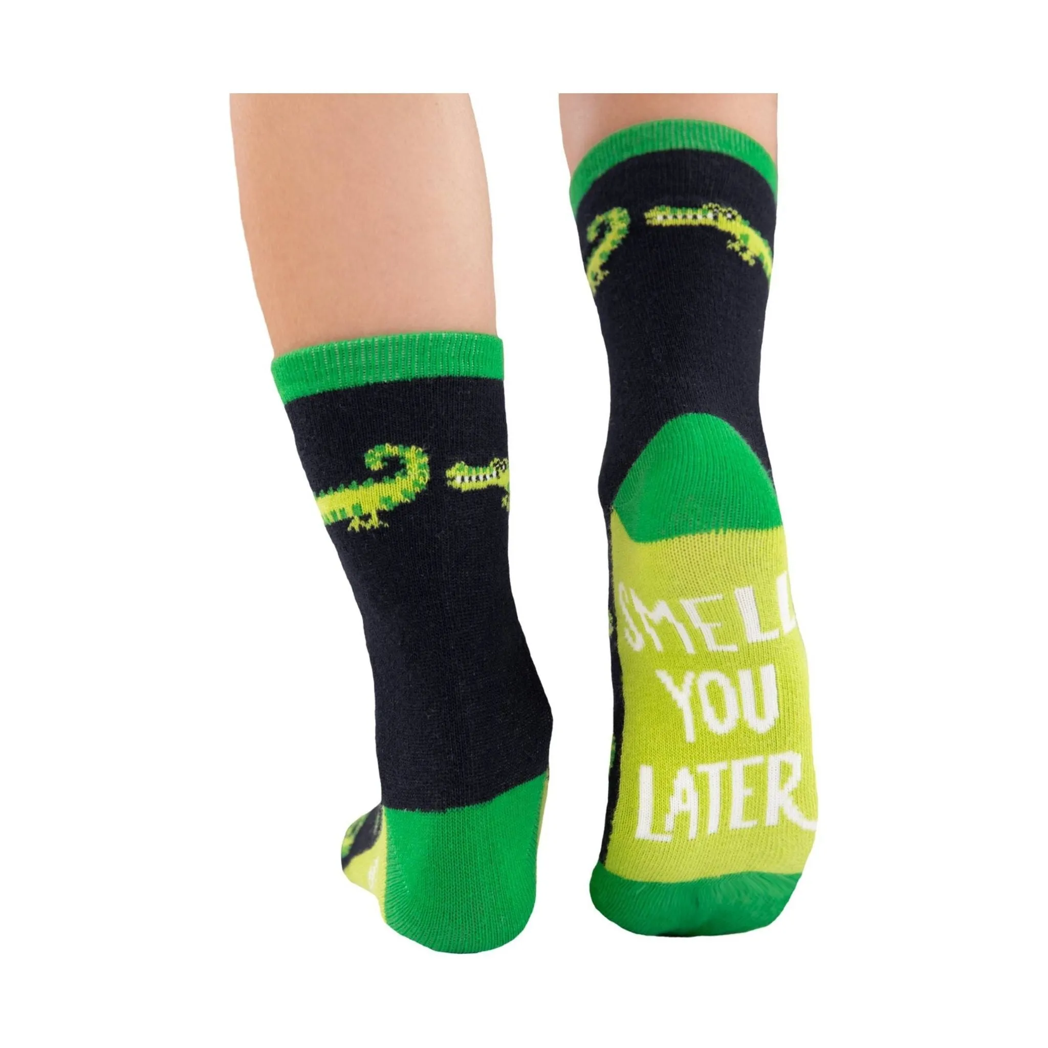 Lazy One Smell You Later Alligator Kids' Sock - Green