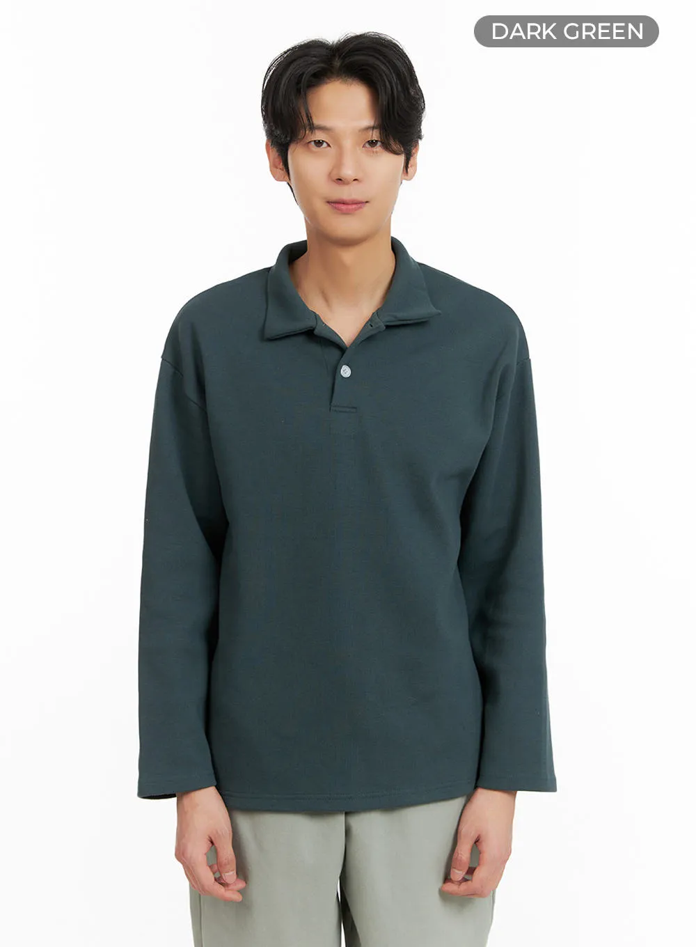 Men's Long Sleeve Polo Shirt IA402