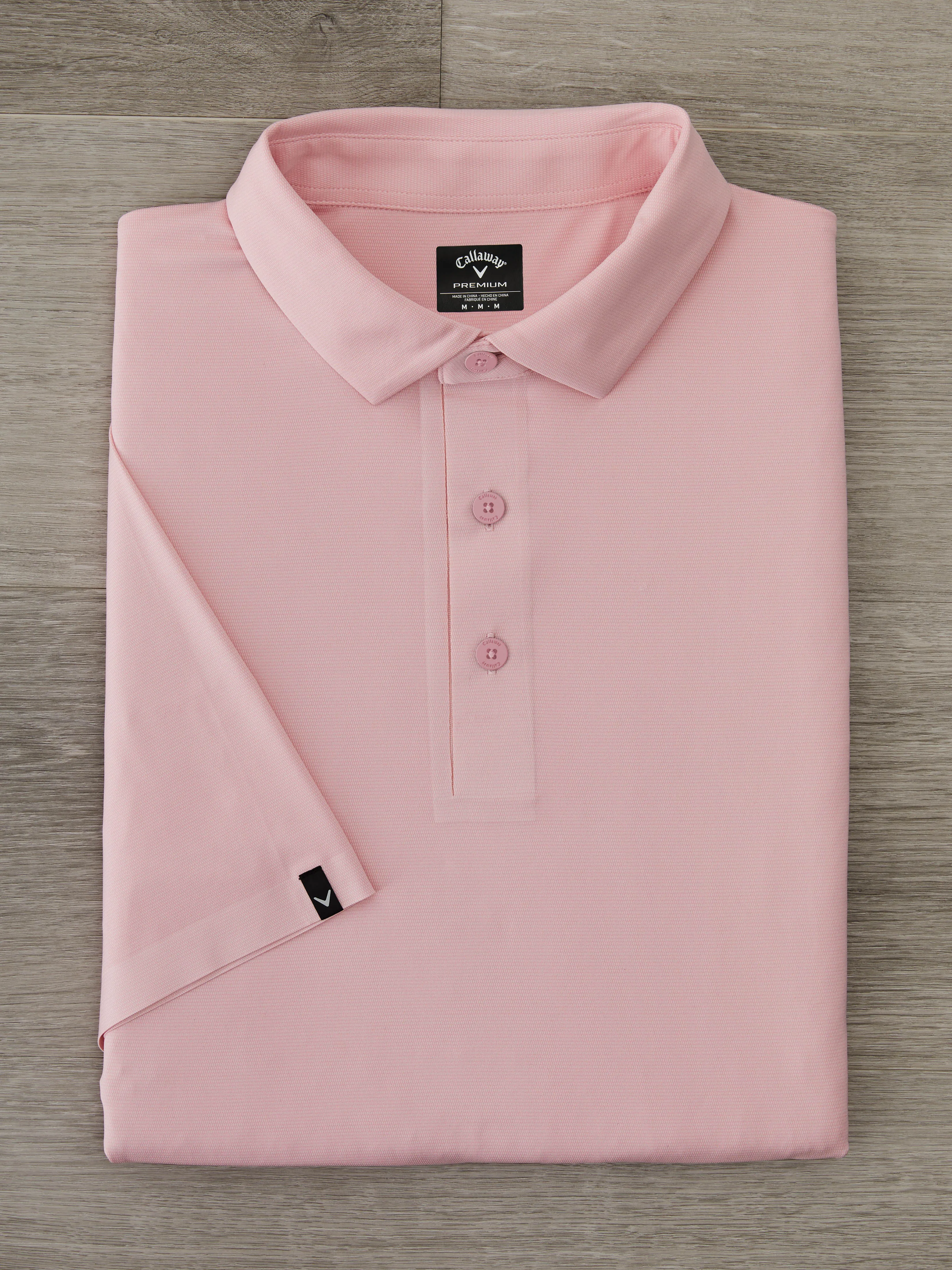 Mens Premium Jacquard Golf Polo