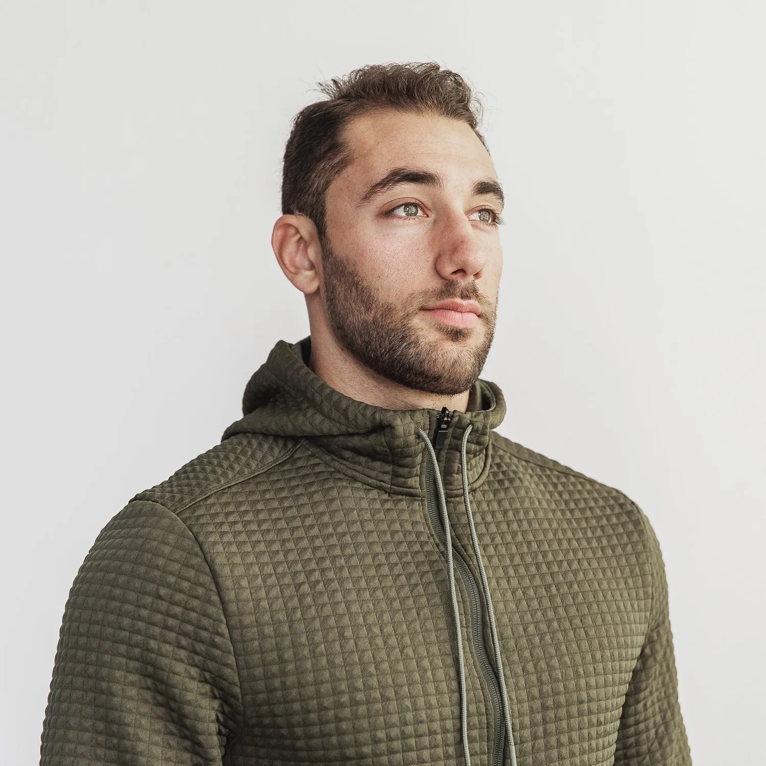 Men's Quilted Zip-Up Jacket