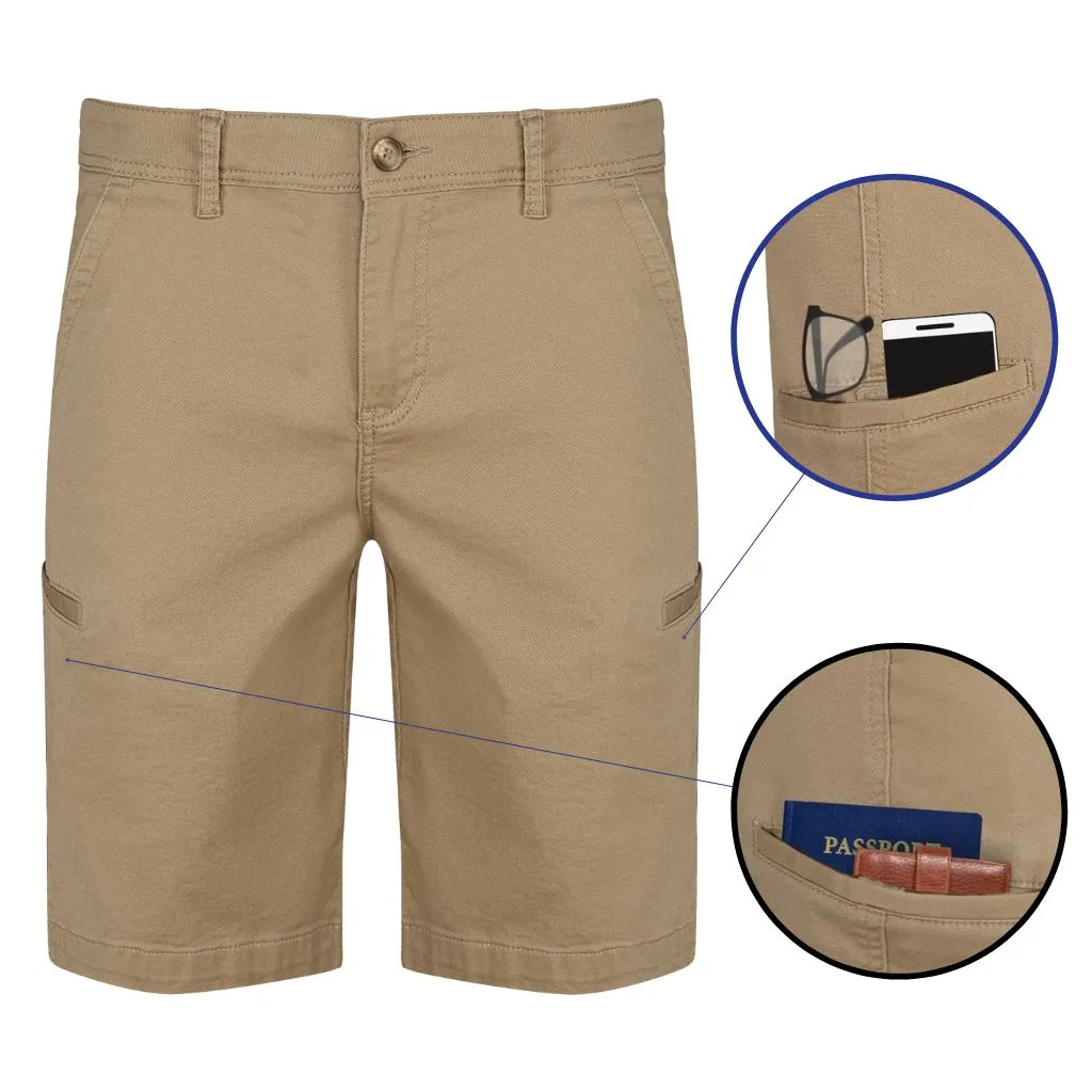 Mens Shorts with Cell Phone Pocket (7 Pocket Shorts)