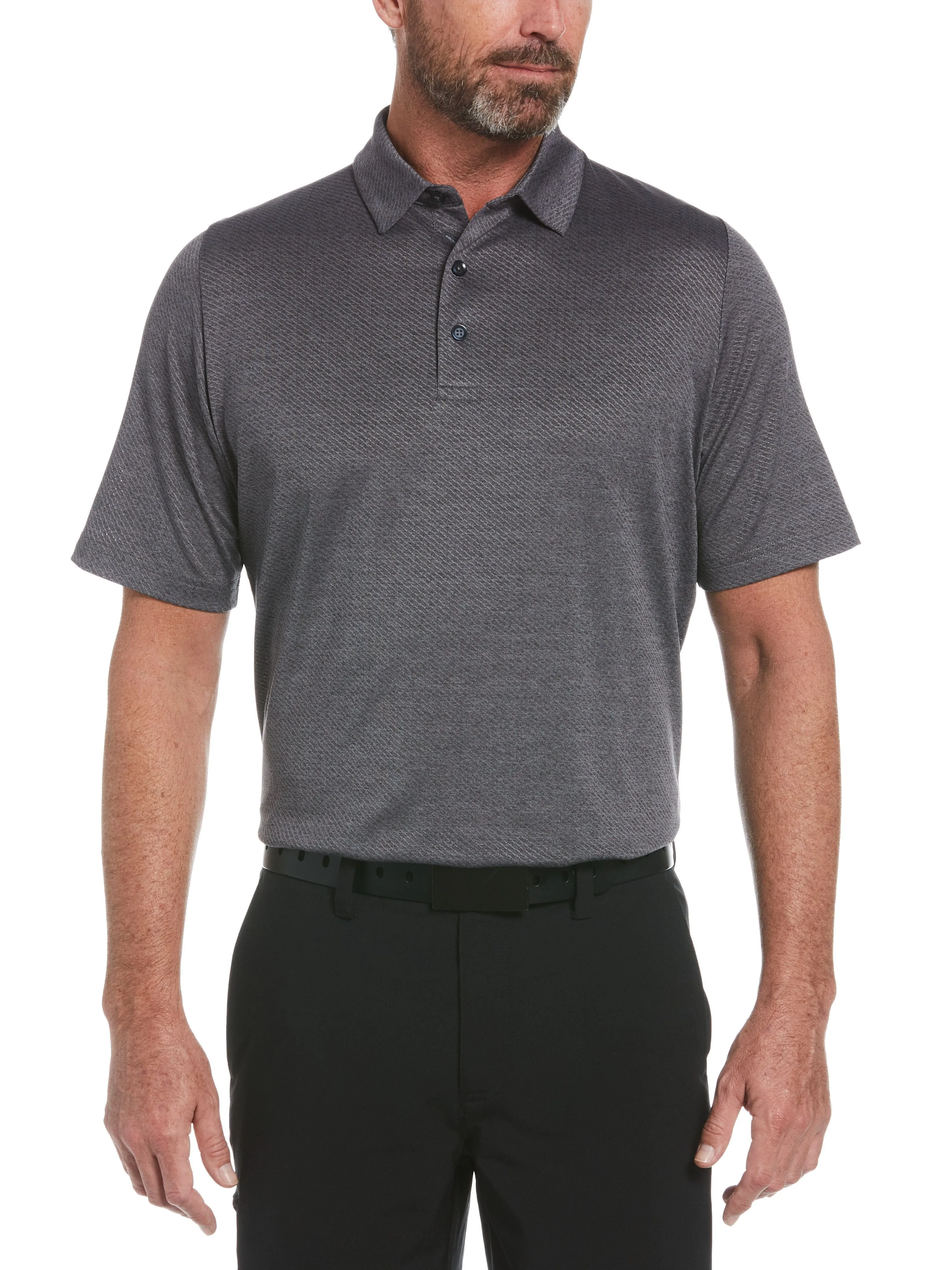 Mens Swing Tech Ventilated Heather Jacquard Polo