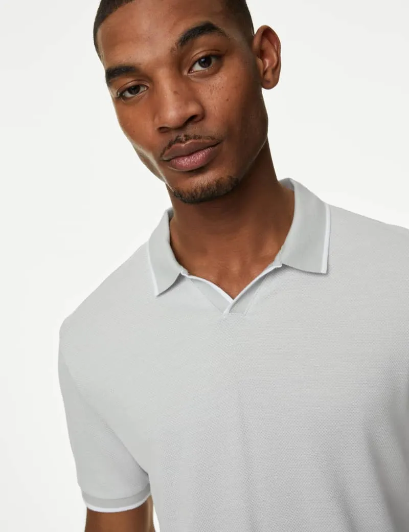 Modal Rich Revere Polo Shirt