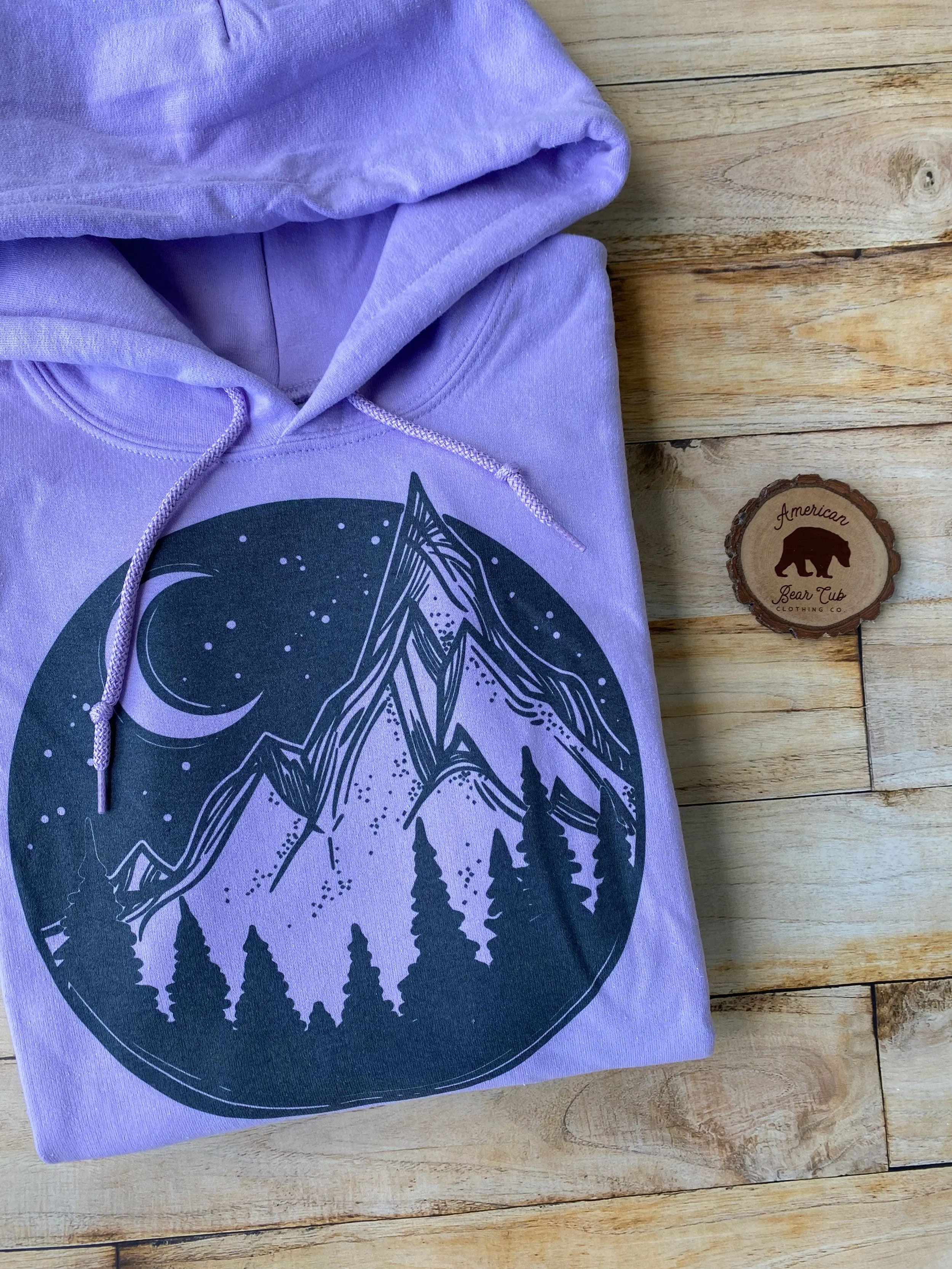 Mountain Night Adult Hoodies