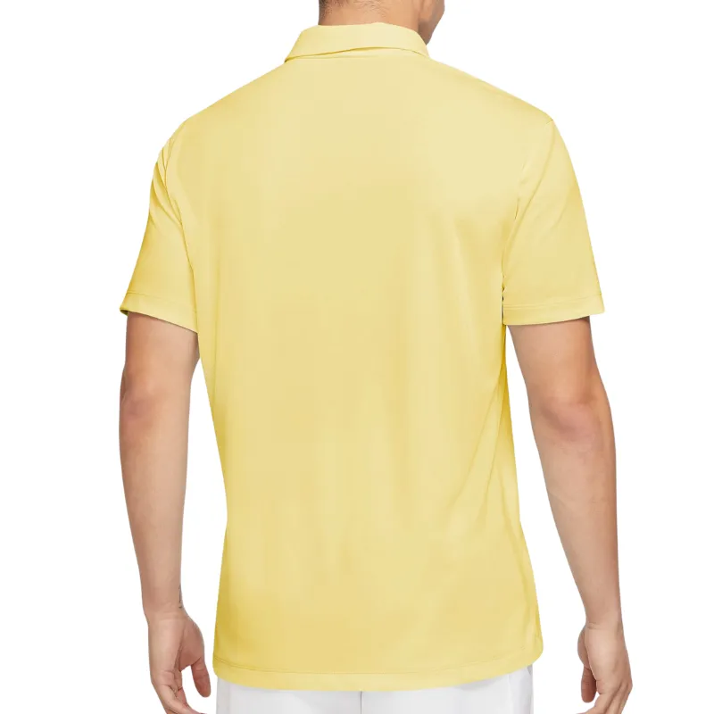 Nike Court Dri-Fit Men Tennis Polo - Soft Yellow/Black