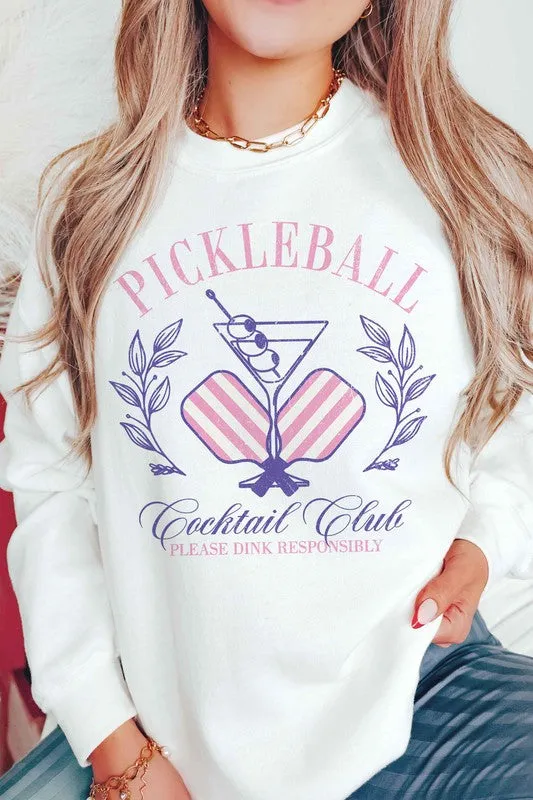 PICKLEBALL COCKTAIL CLUB Graphic Sweatshirt