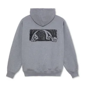 Polar Skate Co. Dave Hoodie Yoga Trippin - Heather Grey